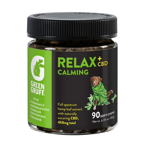 RELAX Calming Mood Support CBD Dog Chews – Green Gruff