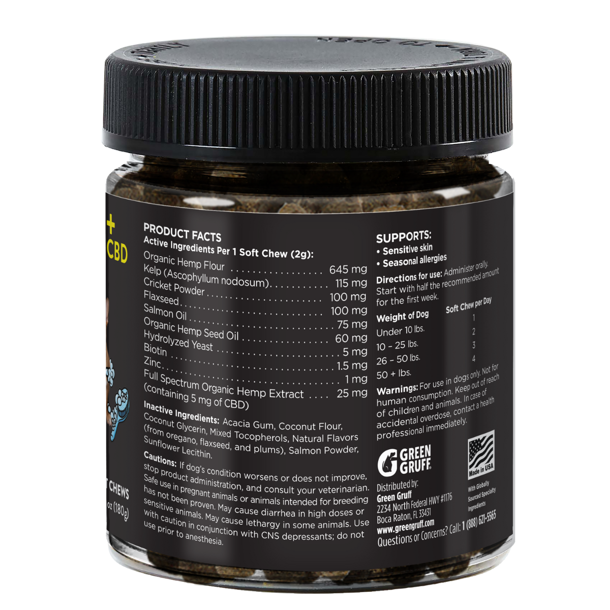 Skin & Coat CBD Supplements For Dogs