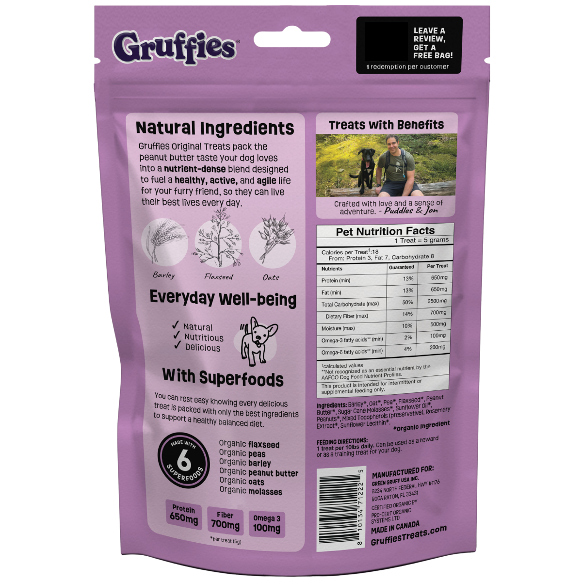 All-Natural Dog Treats With Superfoods